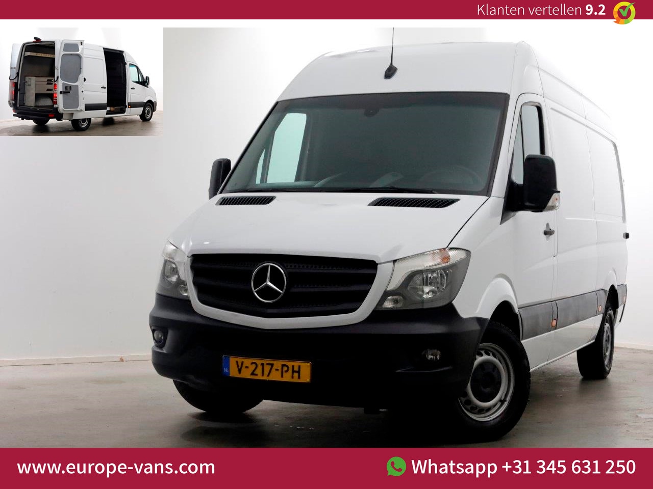 Mercedes-Benz Sprinter - 314 CDI 143pk E6 L2H2 7G Automaat Navi/Camera/Inrichting 05-2018 - AutoWereld.nl