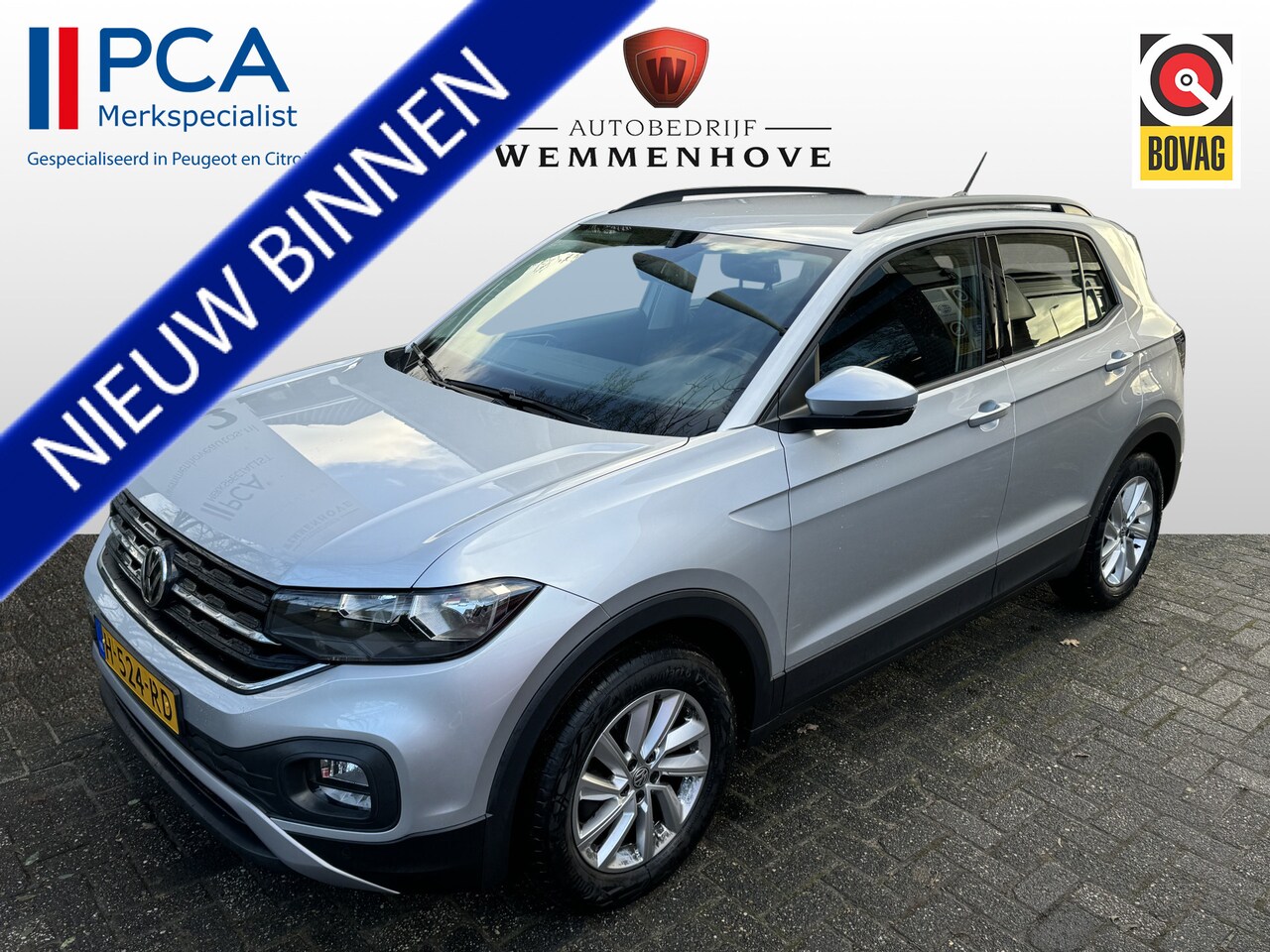 Volkswagen T-Cross - 1.0 TSI Life Airco/Alu wielen/Navigatie - AutoWereld.nl