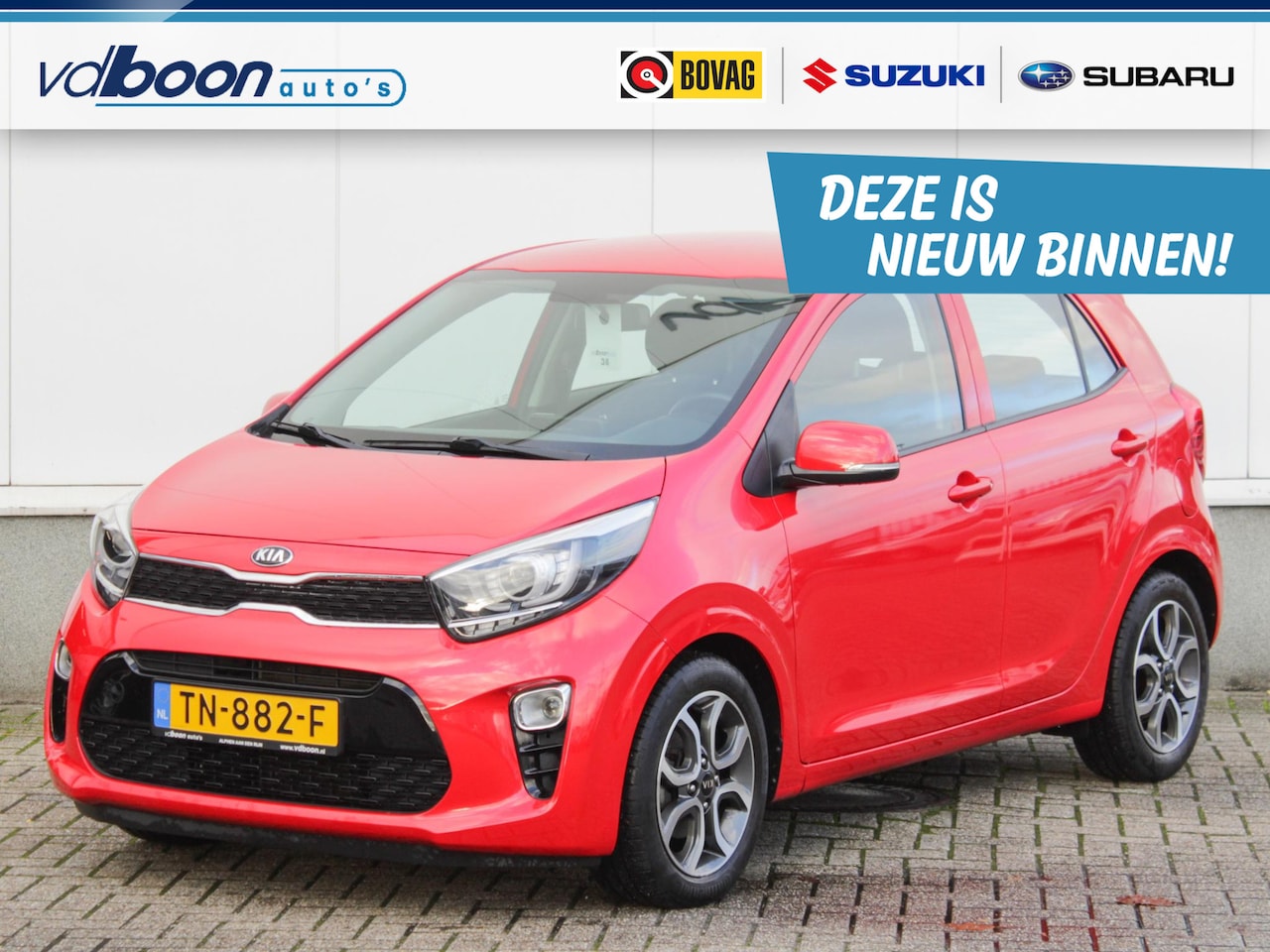 Kia Picanto - 1.2 CVVT DynamicPlusLine Automaat | Navi | Cruise | Clima | Lm-Velgen - AutoWereld.nl