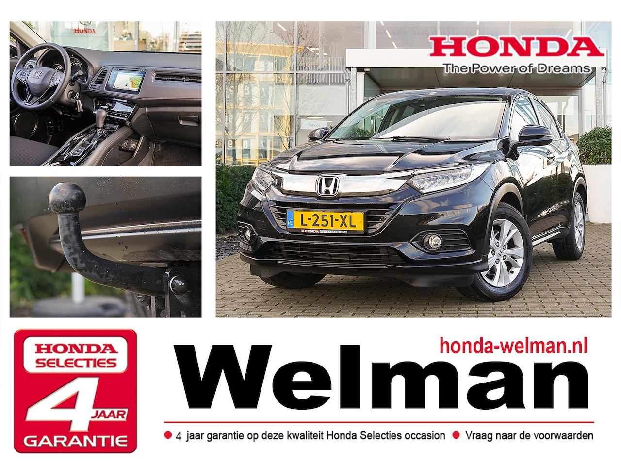 Honda HR-V - 1.5i V-TEC ELEGANCE - AUTOMAAT - NAVIGATIE - TREKHAAK - CAMERA - AutoWereld.nl