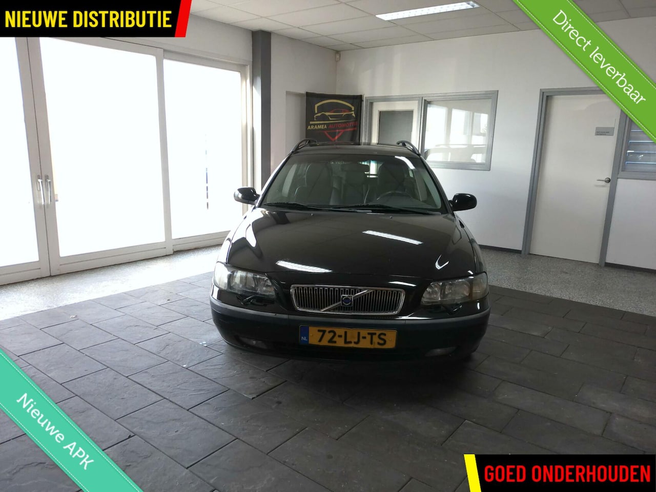 Volvo V70 - 2.4 LPG Comfort Line 2003 zwart Nieuwe olie+APK - AutoWereld.nl