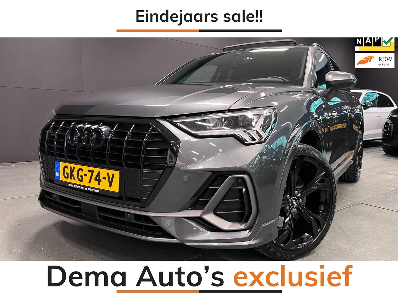 Audi Q3 - 40 TFSI quattro S edition 20'' 2X S-LINE PANO/LED/DAB/CARPLAY/NAVI/ECC/PDC/CRUISE/// - AutoWereld.nl