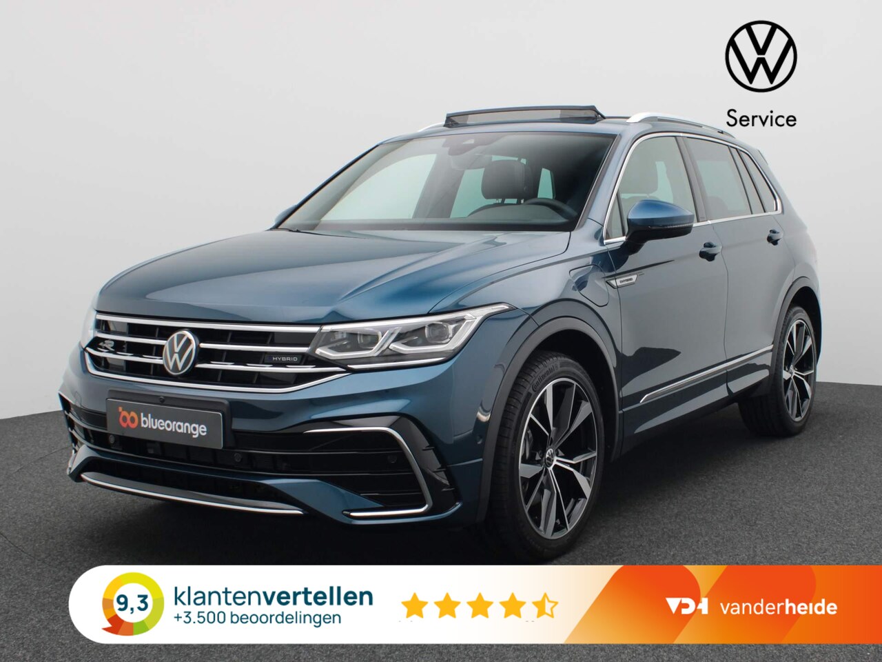 Volkswagen Tiguan - 1.4 TSI eHybrid R-Line Business 245PK DSG Rondomzichtcamera, Pano-Schuifdak, Lederen bekle - AutoWereld.nl