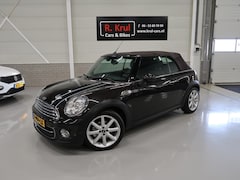 MINI Cabrio - 1.6 Cooper Highgate Leer Stoelverwarming Airco-ecc Cruise control 17 inch sportvelgen Iced