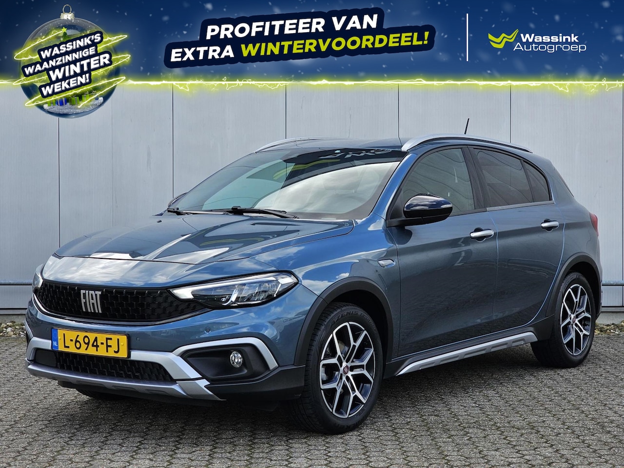 Fiat Tipo Cross - New 1.0T 100pk CROSS | hogere zit | Climate control | Navigatie | 17" Lm velgen | Camera | - AutoWereld.nl