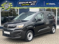 Citroën Berlingo - Van 1.5 BlueHDi 3-zits 100pk L1 | Airconditioning | Navigatie | Cruise control | Parkeer c