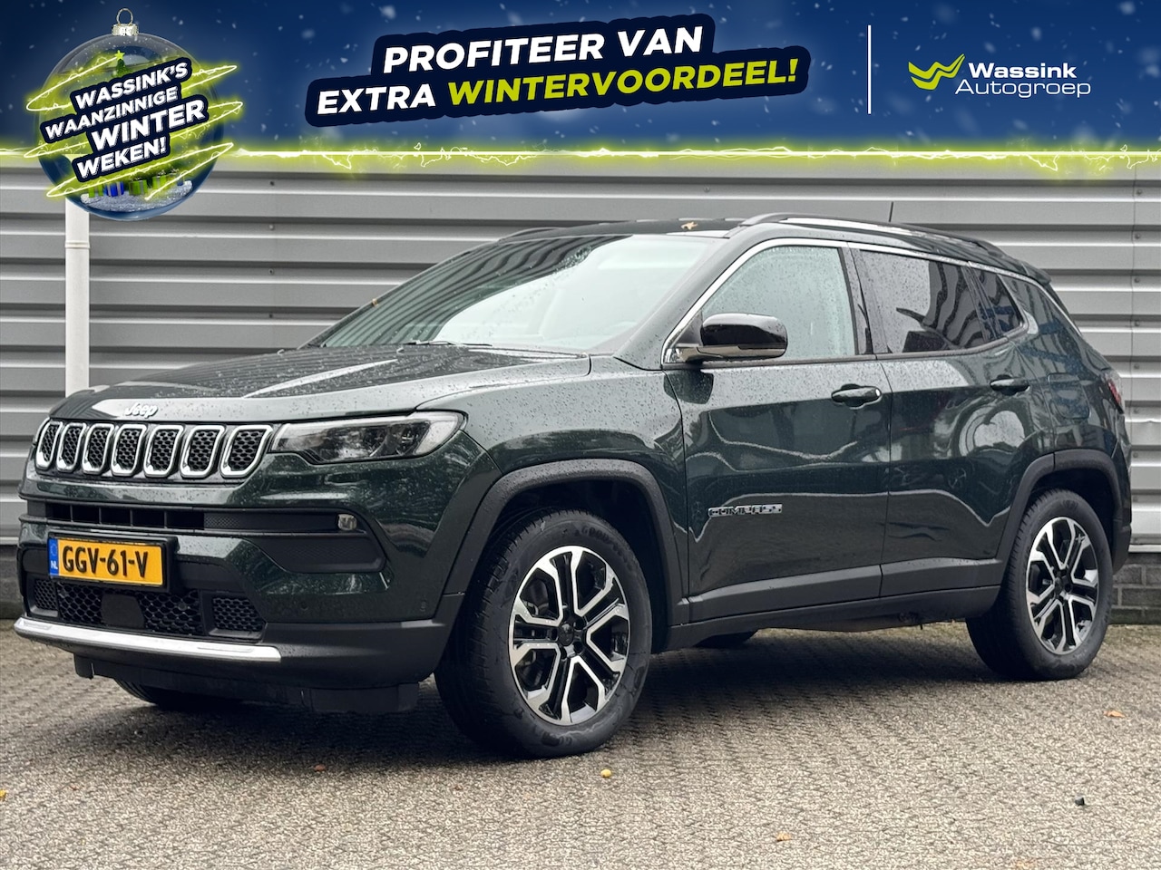 Jeep Compass - 1.3T 4XE 190pk PHEV | Trekhaak | Adaptieve Cruise control | 18'' Velgen | - AutoWereld.nl