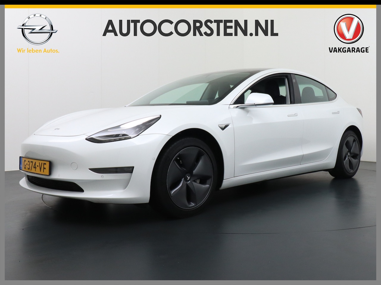 Tesla Model 3 - Long Range RWD Long Range 75 kWh 463PK FSD -vb 19" Premium-Audio 4wd AutoPilot Pano.dak Camera Leer Adapt - AutoWereld.nl