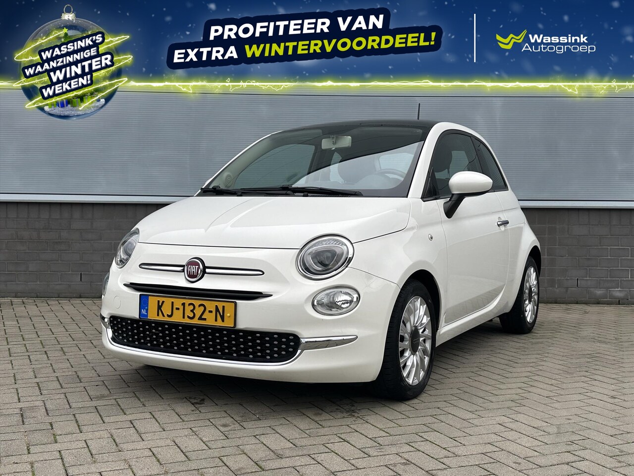 Fiat 500 - TwinAir Turbo 80pk Dualogic Lounge | Airco | Panorama Dak | Radio | Parkeersensoren Achter - AutoWereld.nl