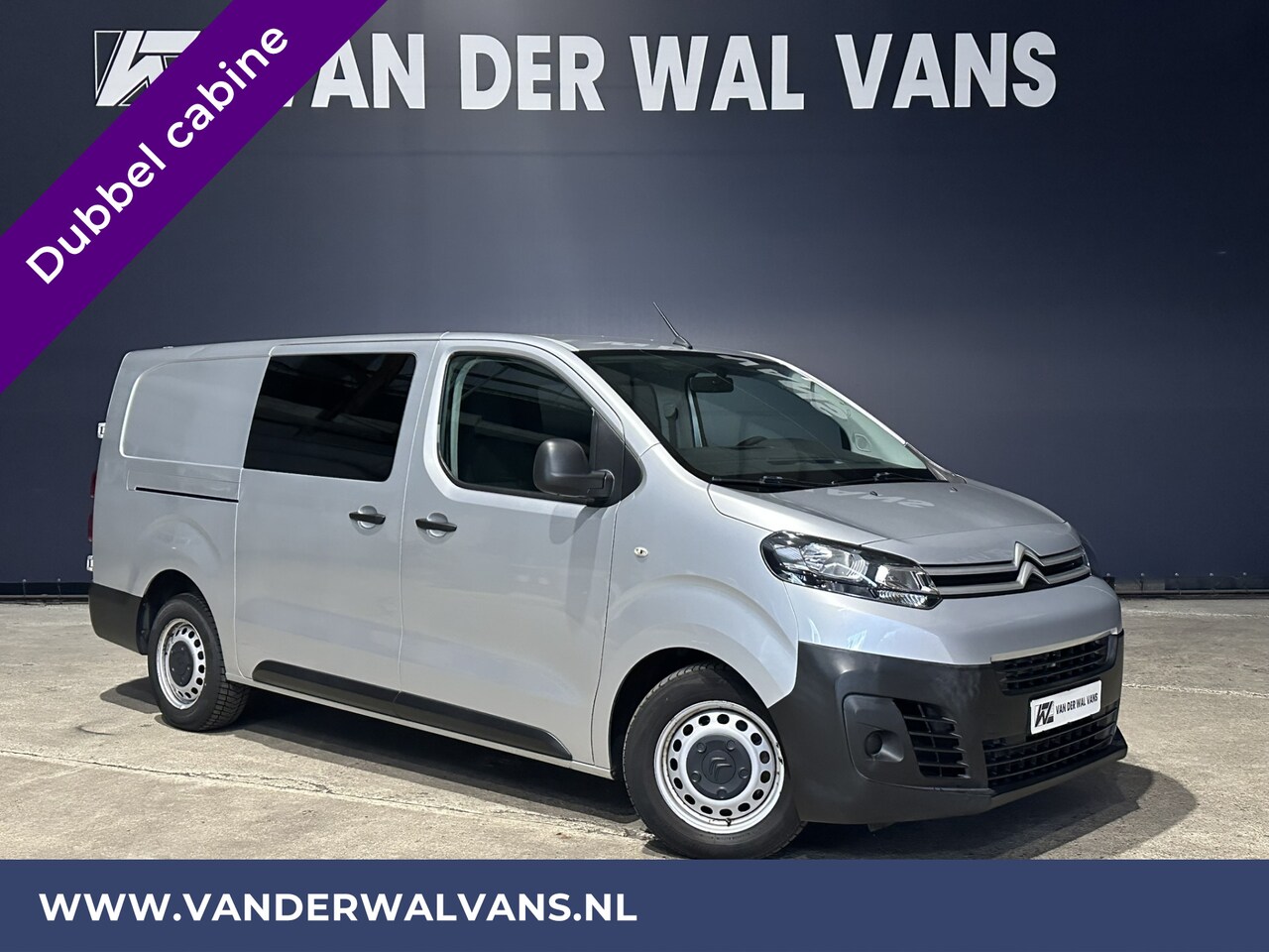 Citroën Jumpy - 2.0 BlueHDI **MARGE, GEEN BTW** 123pk L3H1 XL Dubbel cabine Euro6 Airco | Navigatie Cruise - AutoWereld.nl