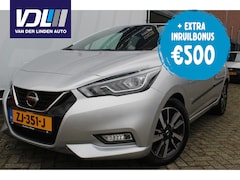 Nissan Micra - 1.0 IG-T Tekna AUTOMAAT Navigatie l Parkeer camera l airco l cruise controle l Stoelverwar