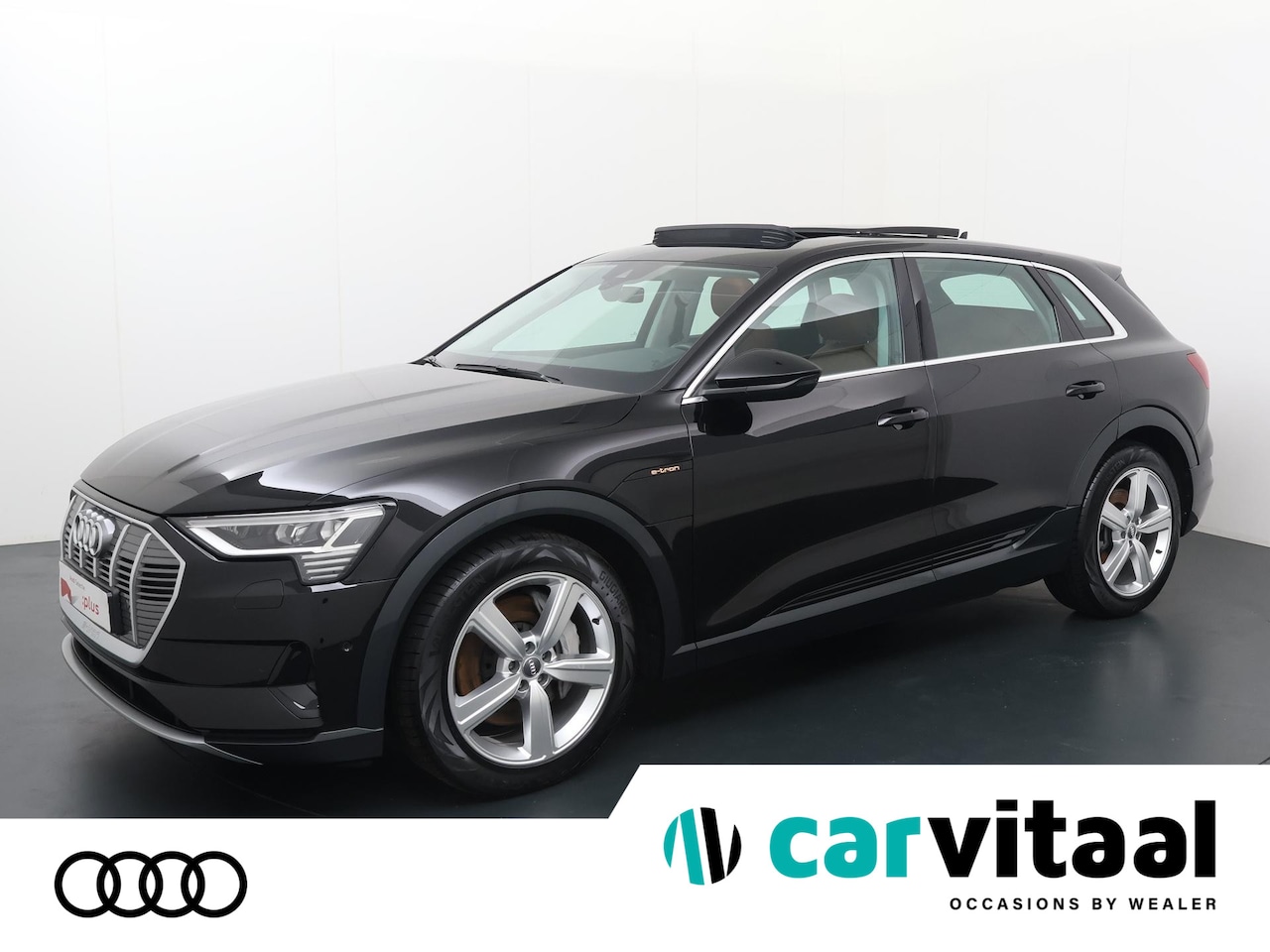 Audi e-tron - e-tron 55 quattro advanced 95 kWh | 360 PK |Cognac lederen bekleding | Luchtvering | Panor - AutoWereld.nl