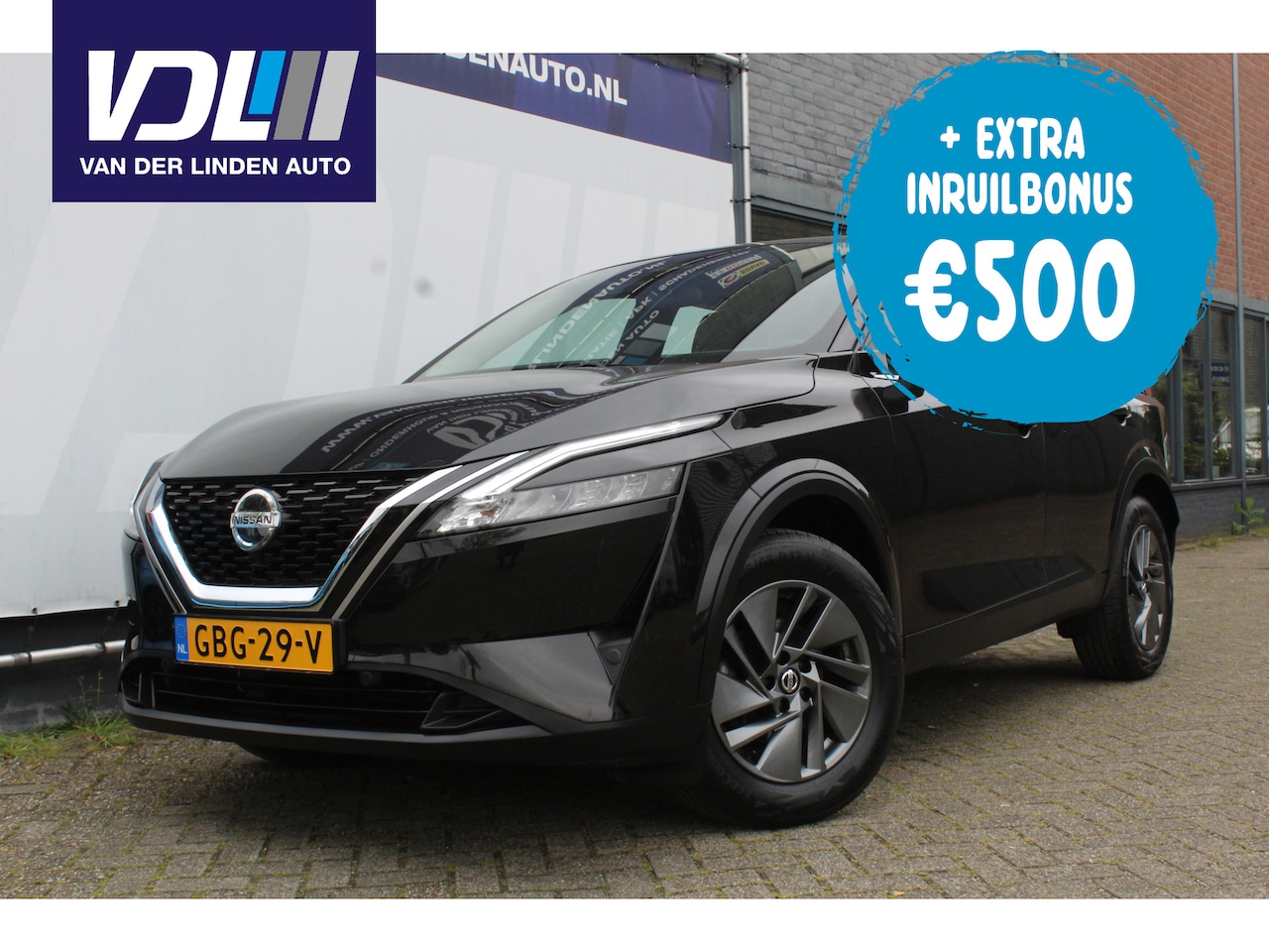 Nissan Qashqai - 1.3 MHEV Business Access Parkeer camera l AppleCarPlay/AndroidAuto l Key-less entry - AutoWereld.nl