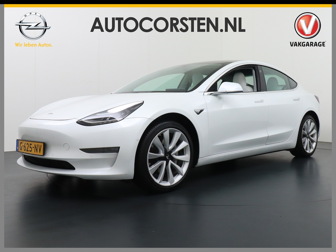 Tesla Model 3 - Long Range RWD Long Range 75 kWh 463PK FSD-vb.19" Premium-Audio 4wd AutoPilot Pano.dak Camera Leer Adapti - AutoWereld.nl