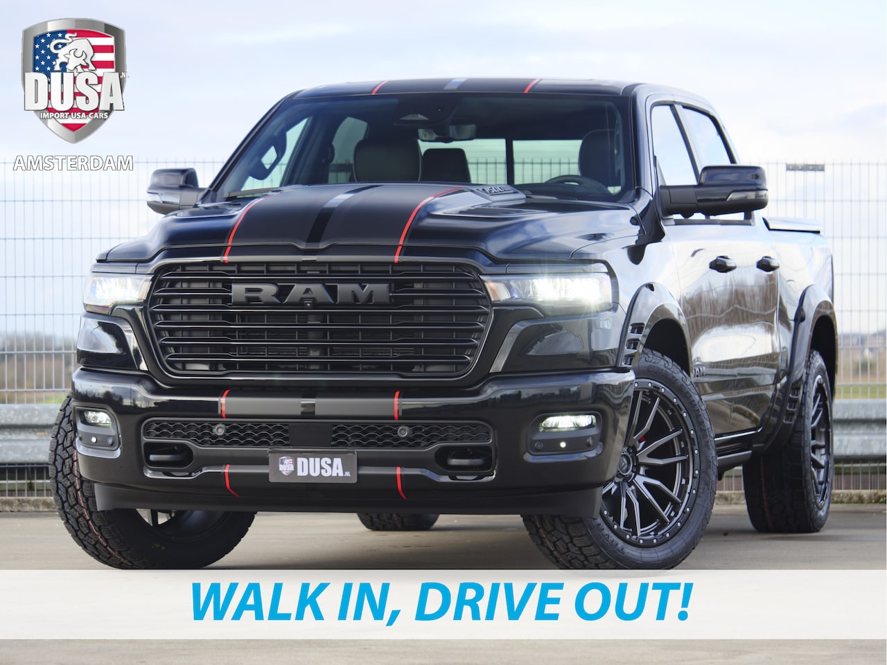 Dodge Ram 1500 - | Laramie | Night Edition | 3.0L I6 Hurricane | Crew Cab | 4X4 | Panorama | Niveau regelin - AutoWereld.nl