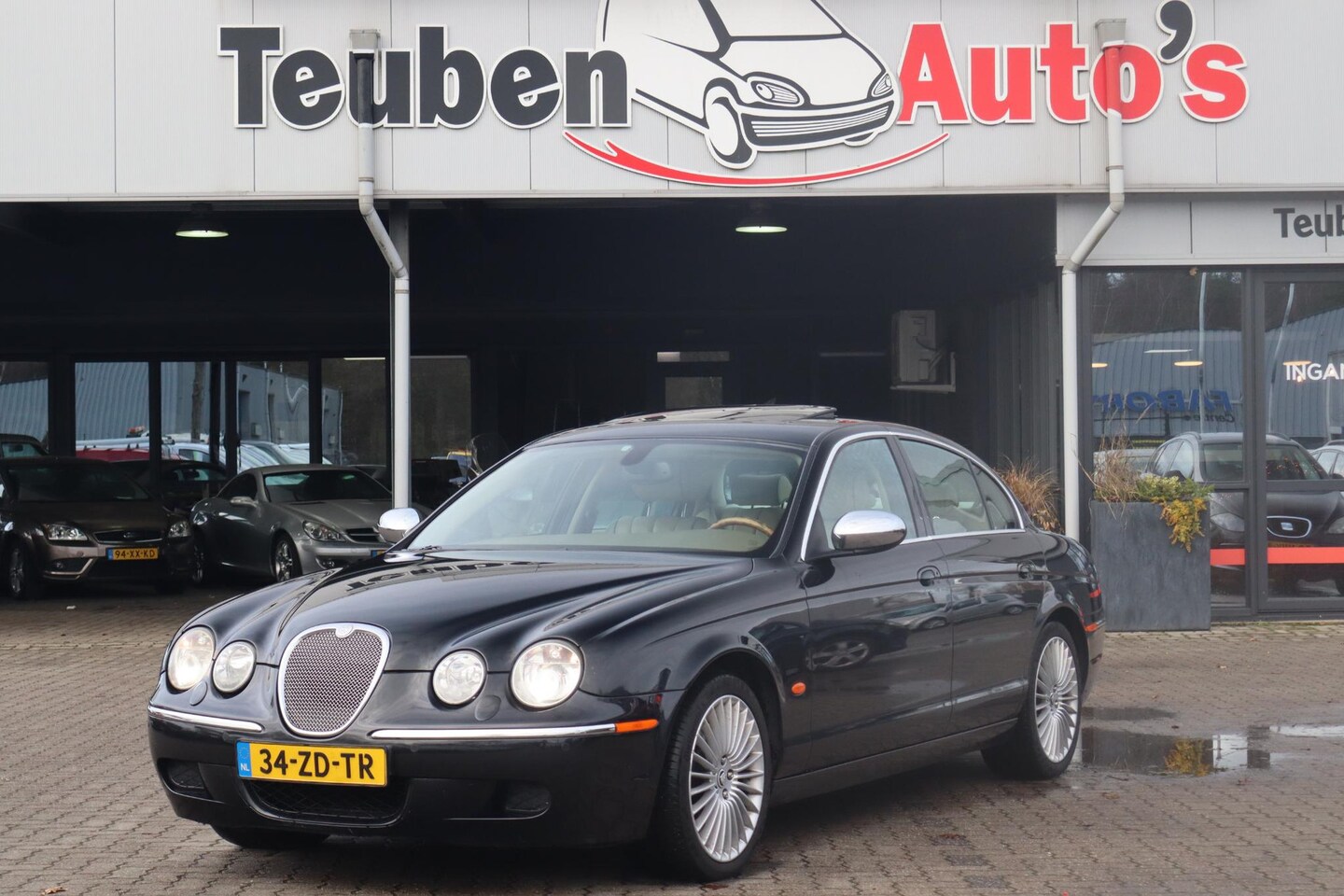 Jaguar S-type - 2.7D V6 Executive Navigatie, Schuif- kanteldak, Alpine installatie, Stoelverwarming, Leder - AutoWereld.nl