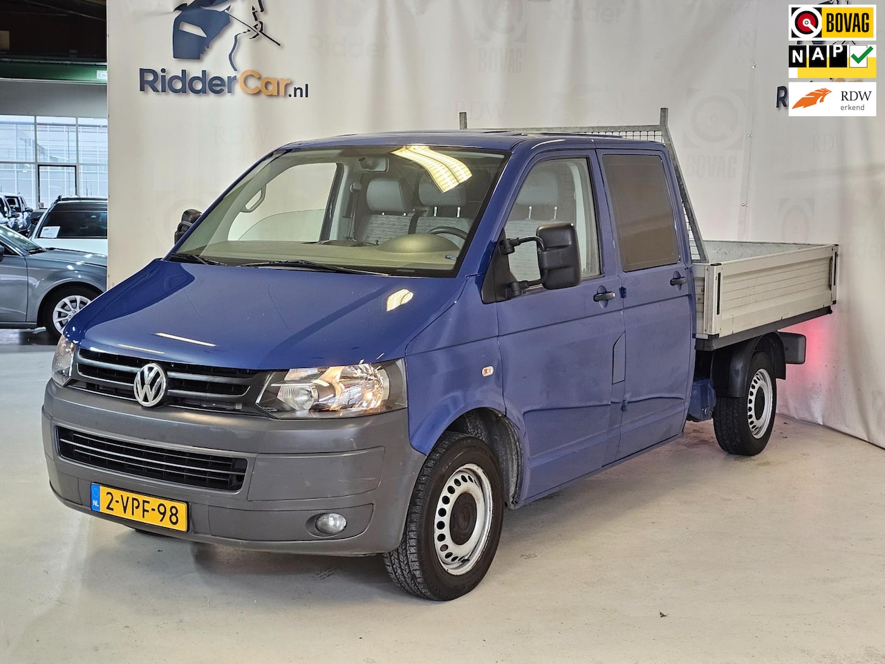 Volkswagen Transporter - 2.0 TDI L2H1 DC 6p|NAP|2E EIG|TREKHAAK|AIRCO|APK12-2025|ELEK RAMEN - AutoWereld.nl