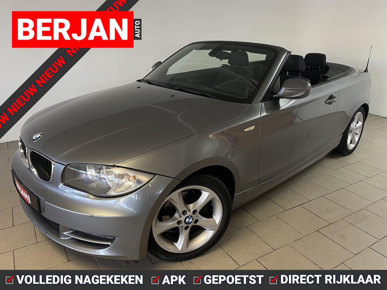 BMW 1-serie Cabrio - 118i Executive AIRCO ELEK RAMEN METALLIC LAK VELGEN NWE APK INRUIL MOG KEURIGE AUTO - AutoWereld.nl