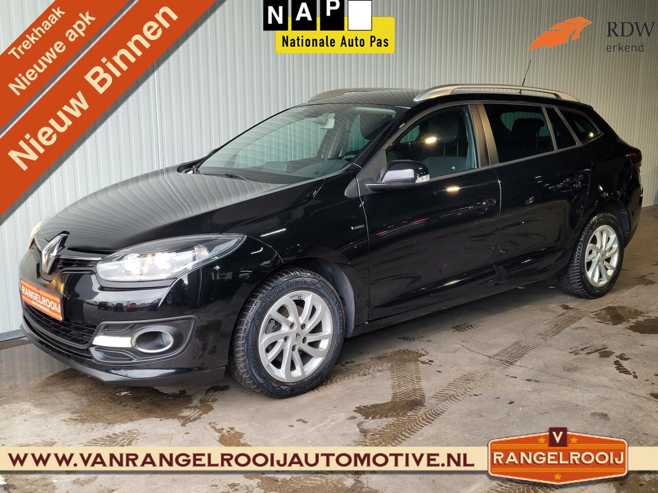 Renault Mégane Estate - 1.2 TCe Limited 1.2 TCe Limited, clima, cruise, trekhaak, navi - AutoWereld.nl