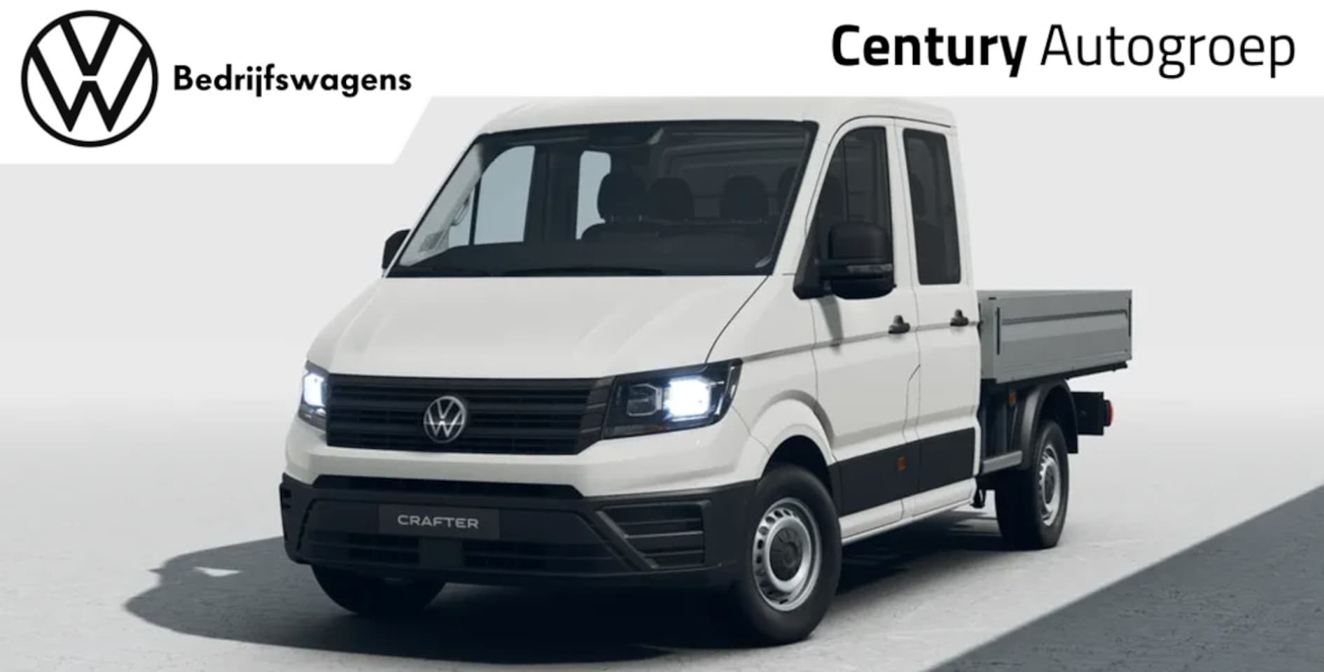 Volkswagen Crafter - Bedrijfswagens Pick-up Trendline DC L3 2.0 TDI EU6 103 kW (140 pk) GVW 3. 5T WB 3640 MM 8 - AutoWereld.nl