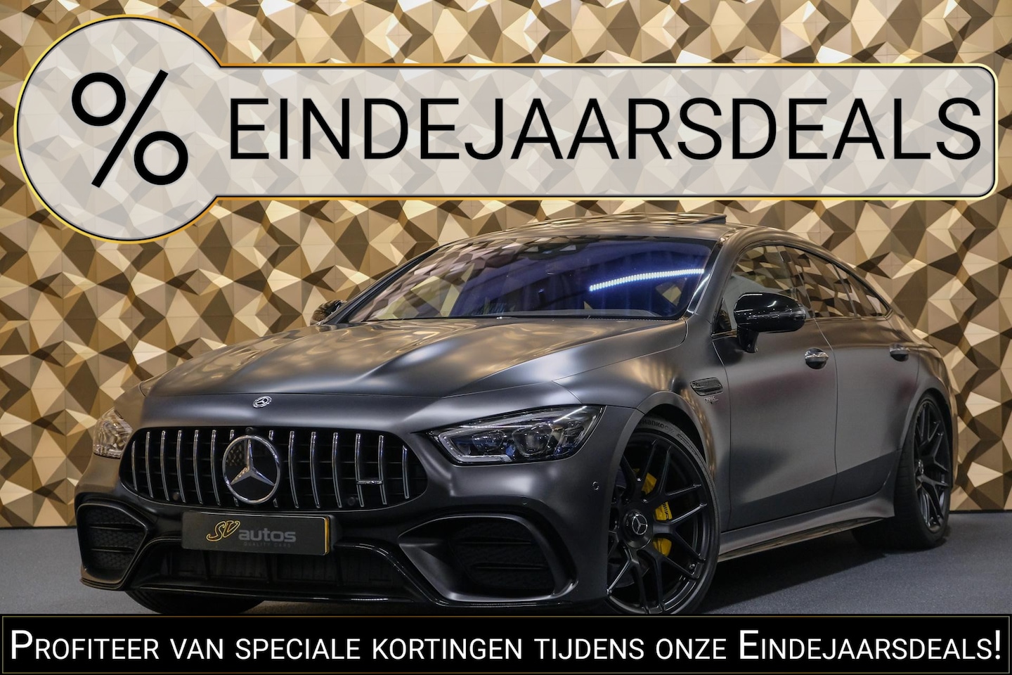 Mercedes-Benz AMG GT - 4-Door GT53 AMG 435pk 4MATIC+ Schuifdak Schaalstoelen 4-wielsturing Luchtvering Magno matt - AutoWereld.nl