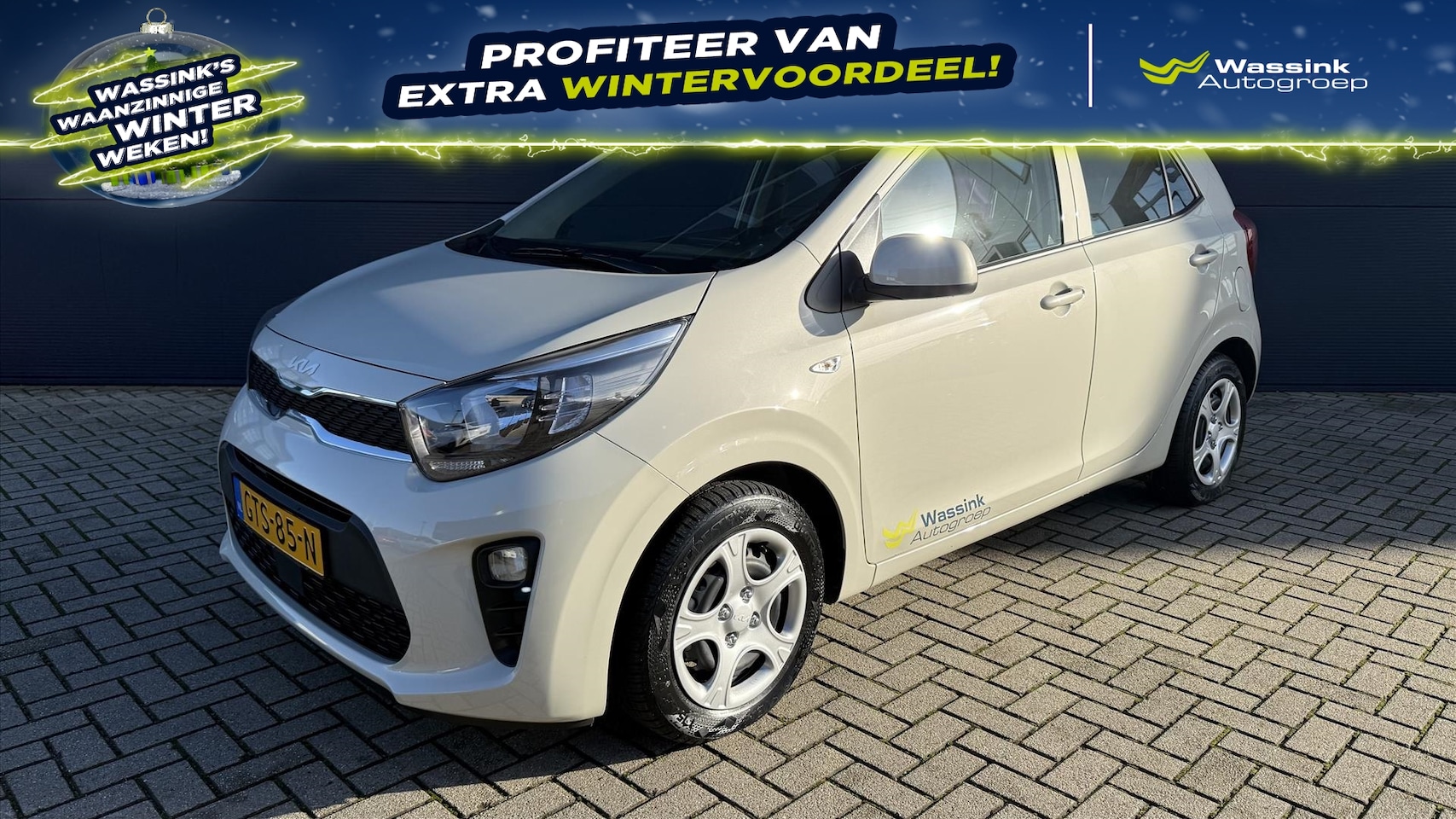 Kia Picanto - 1.0 DPi 67pk 4-zits ComfortLine | Airco | Cruise control | Bluetooth | 5-deurs | - AutoWereld.nl