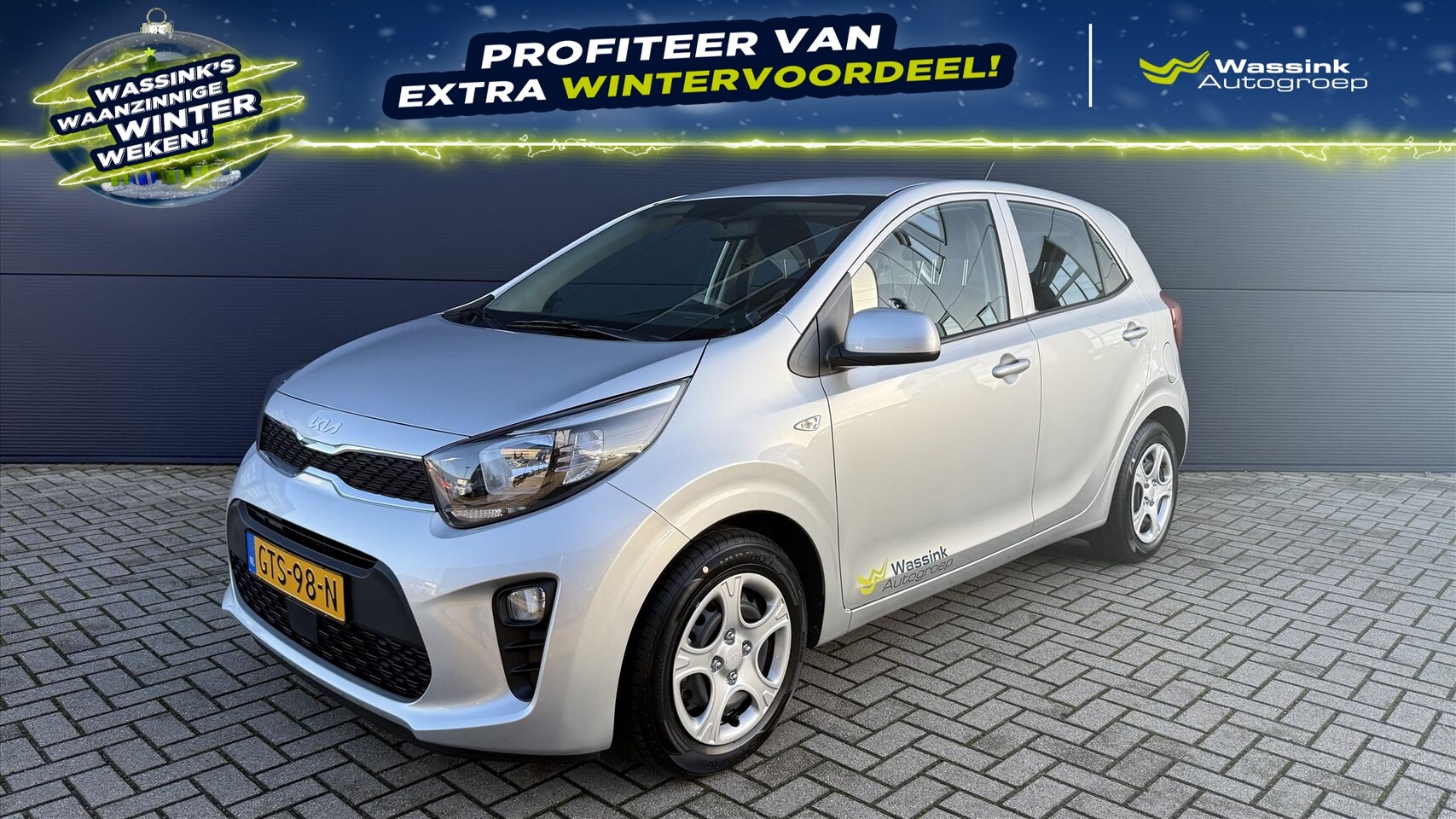 Kia Picanto - 1.0 DPi 67pk 4-zits ComfortLine | Airco | Cruise control | Bluetooth | 5-deurs | - AutoWereld.nl