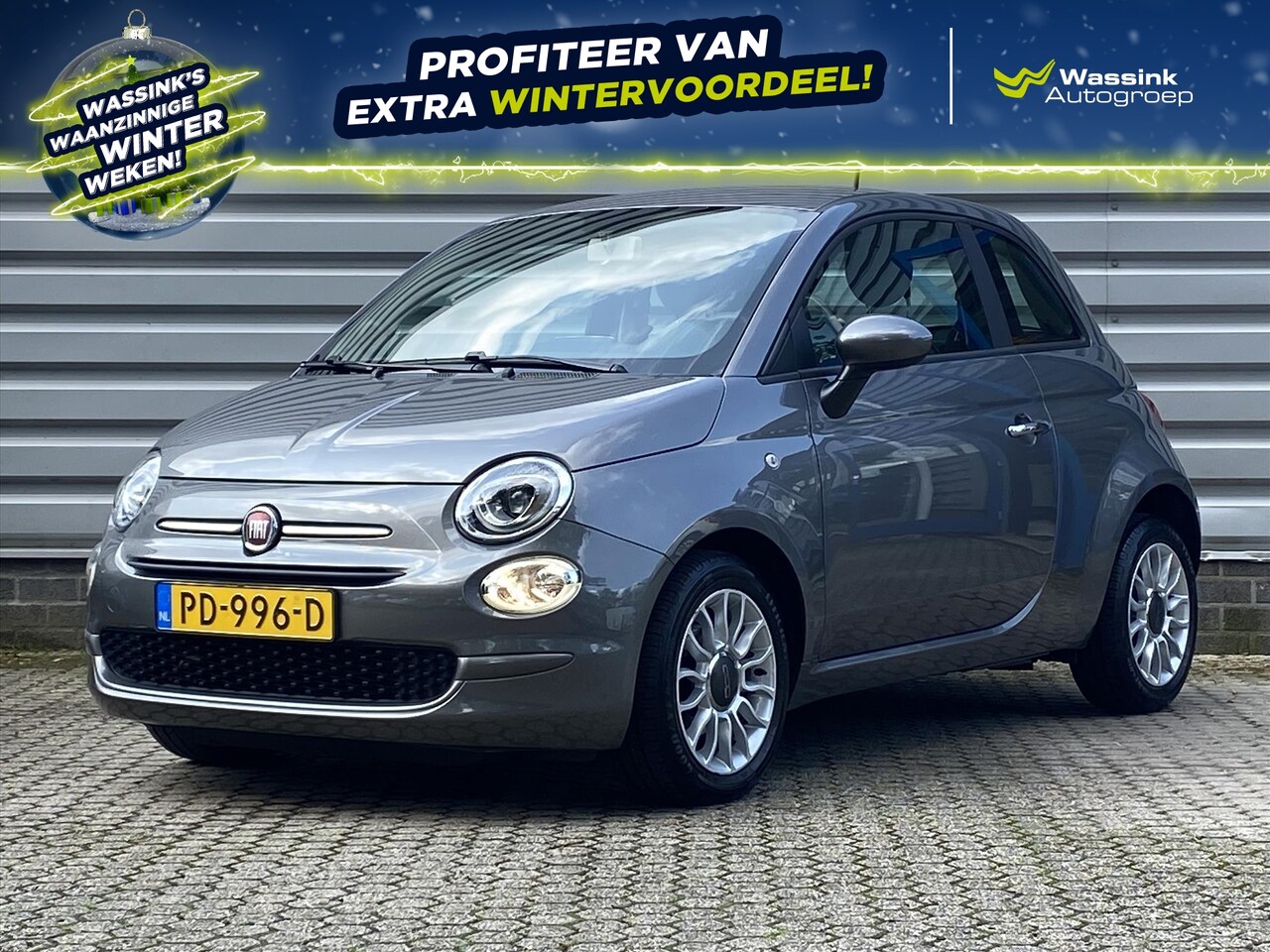 Fiat 500 - 80pk Turbo PopStar | Airco | 15'' lichtmetalen velgen | - AutoWereld.nl