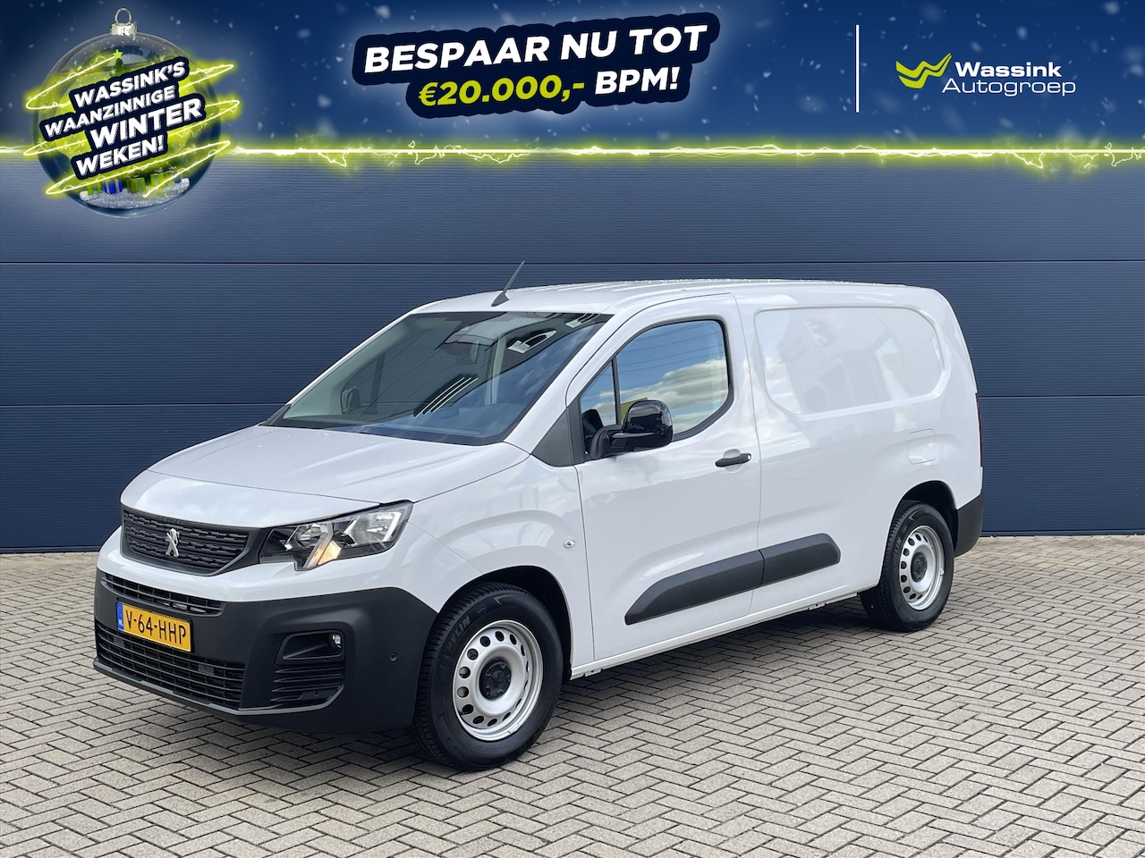 Peugeot e-Partner - EV 50kWh 136pk L2 | Parkeersensoren | Dodehoekdetectie | Parkeercamera | Airco | - AutoWereld.nl