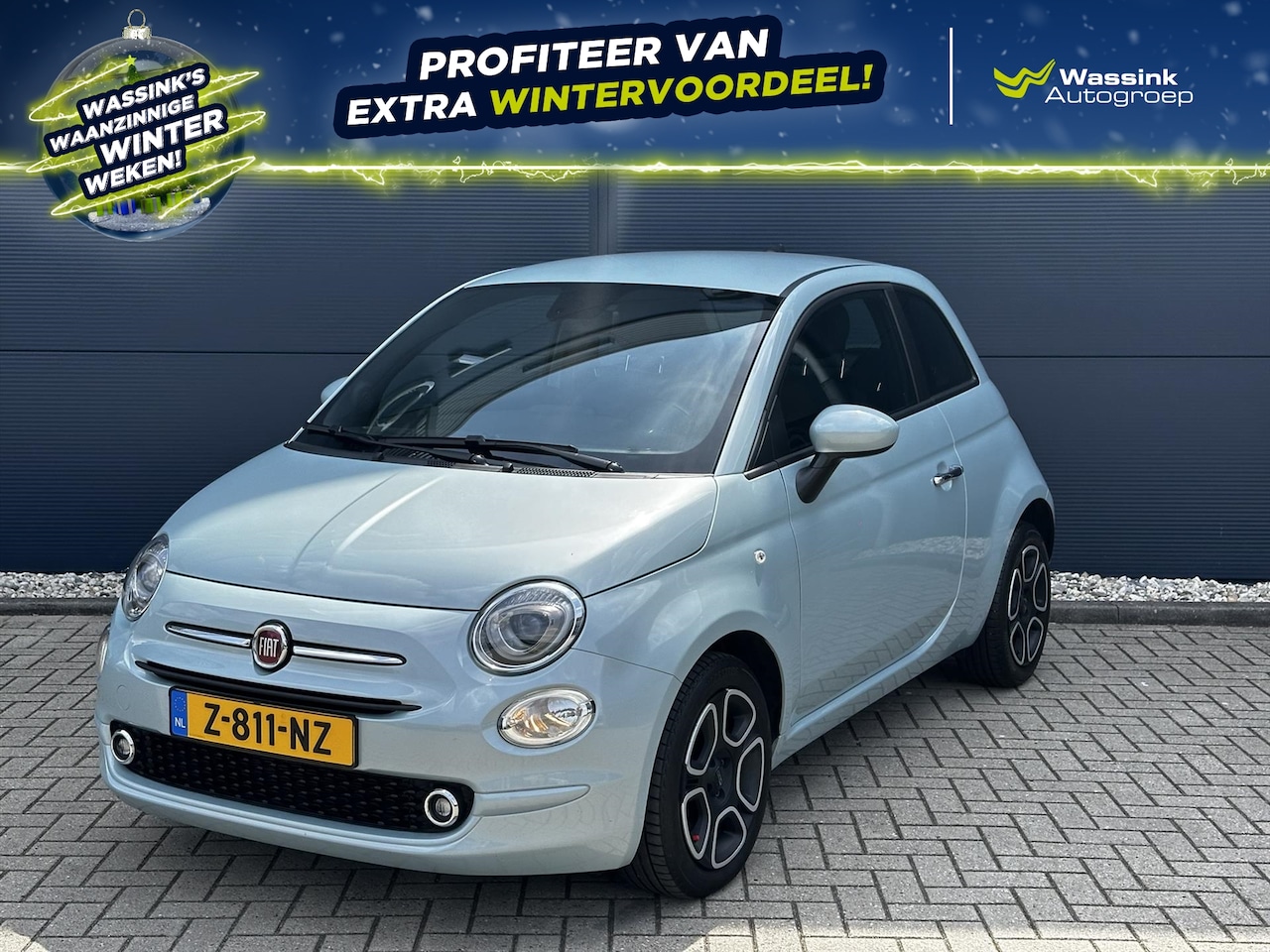 Fiat 500 - 1.0 70pk Hybrid eco Club | Climate Control | Cruise Control | Parkeersensoren Achter - AutoWereld.nl