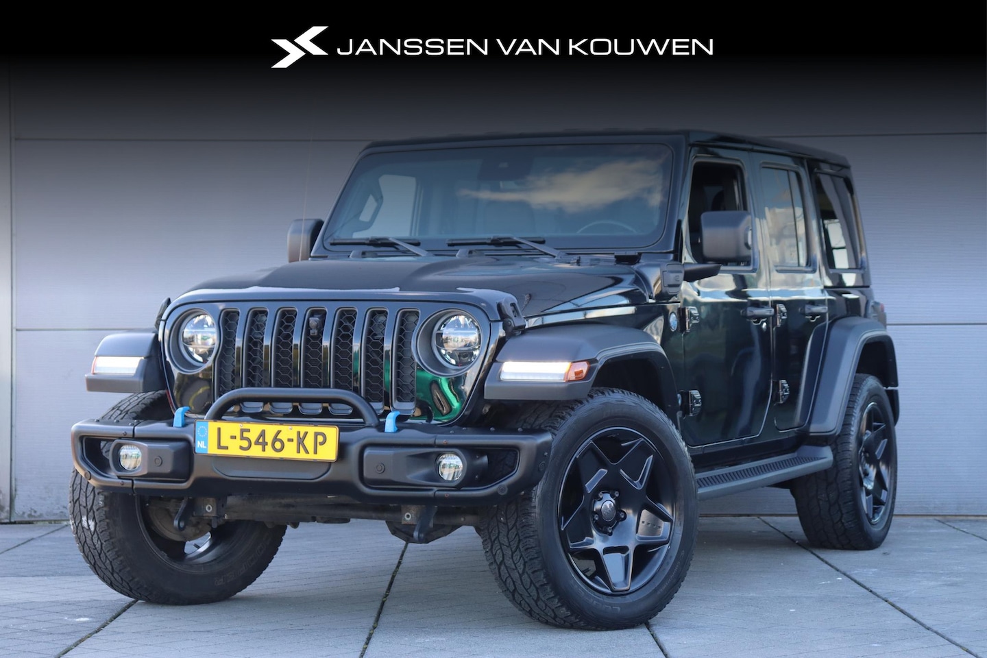 Jeep Wrangler Unlimited - 4xe 380pk 80th Anniversary / Navi / Leder / 20'' by Kahn - AutoWereld.nl