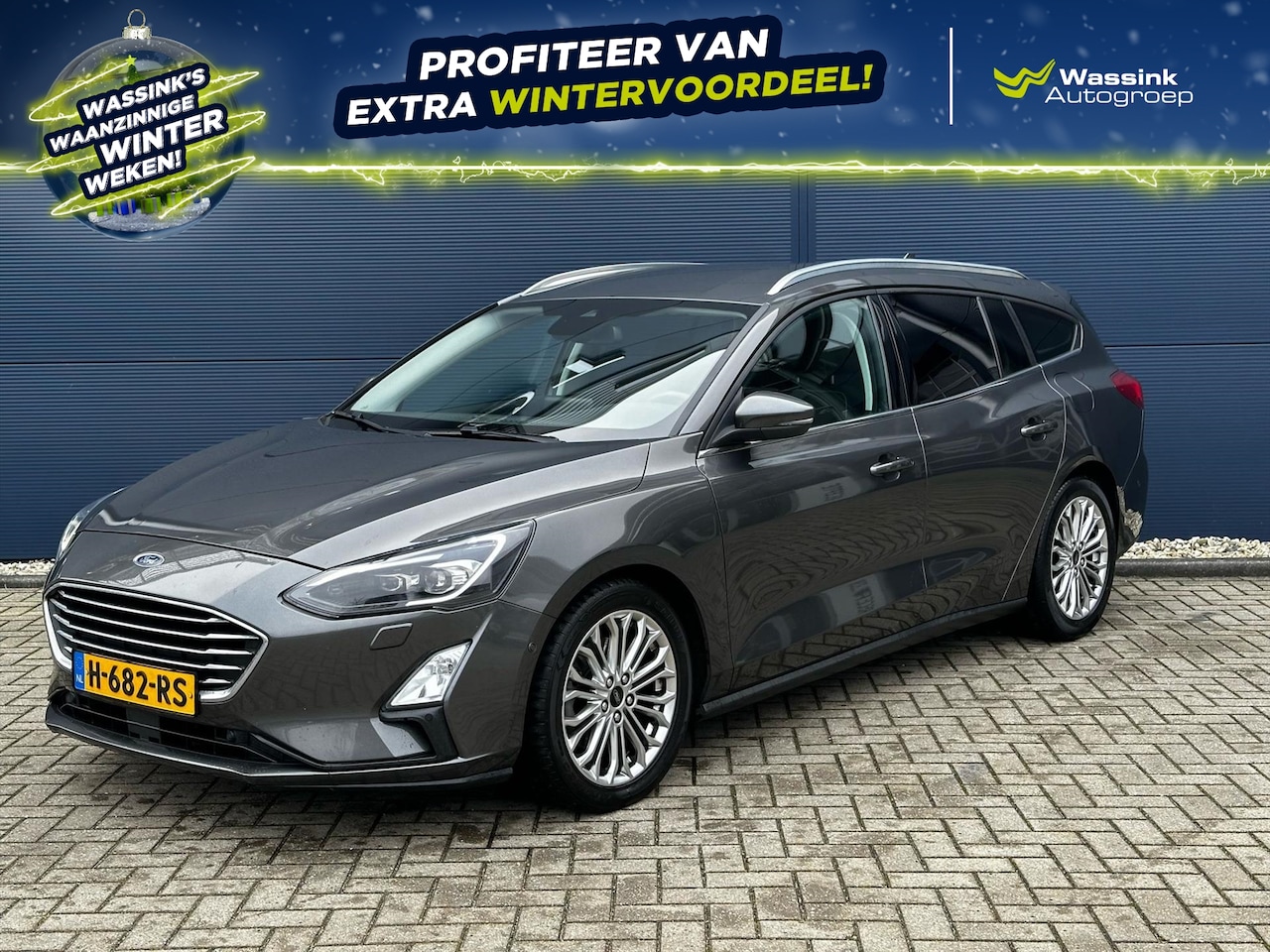 Ford Focus Wagon - 1.0 EcoBoost 125pk AUTOMAAT Titanium Business Led Koplampen | 17 inch velgen | Trekhaak | - AutoWereld.nl