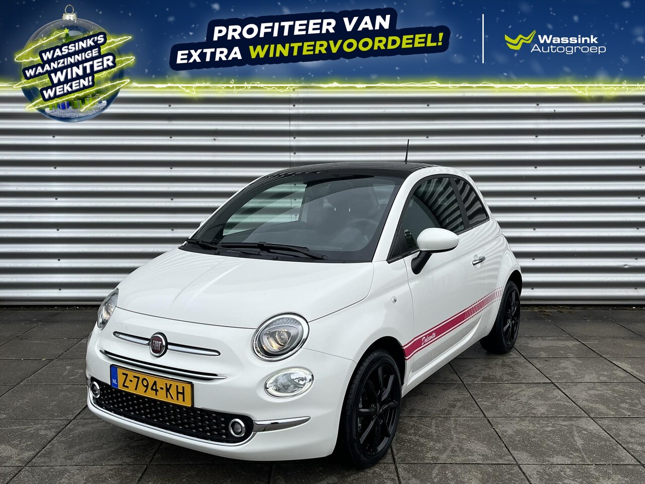 Fiat 500 - 1.0 Hybrid 70pk Dolcevita Finale | WASSINK EDITION | Apple CarPlay / Android Auto | Cruise - AutoWereld.nl