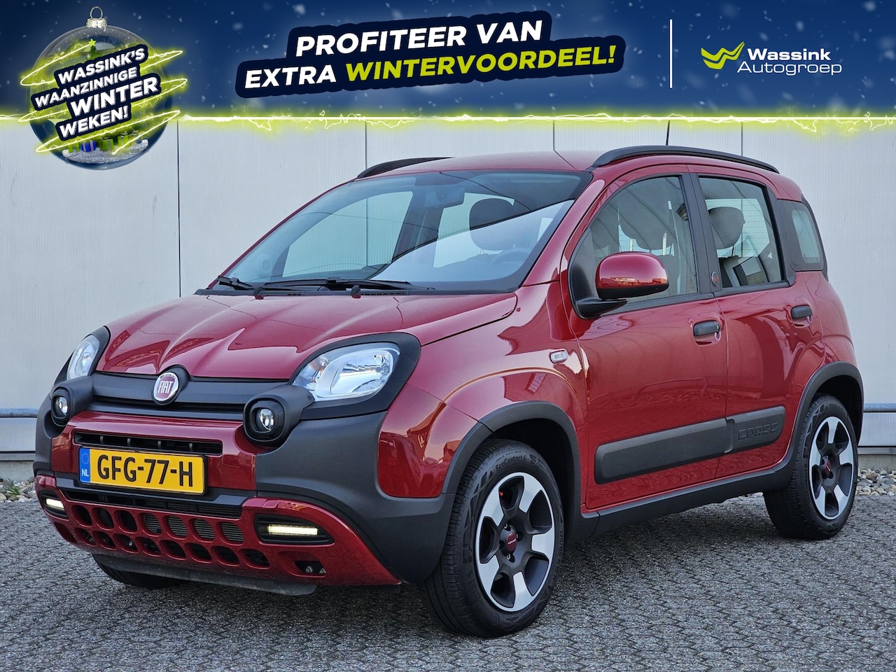 Fiat Panda - 1.0 70pk Hybrid Cross RED | Climate Control | 5- zitter | Apple Carplay I Android Auto - AutoWereld.nl