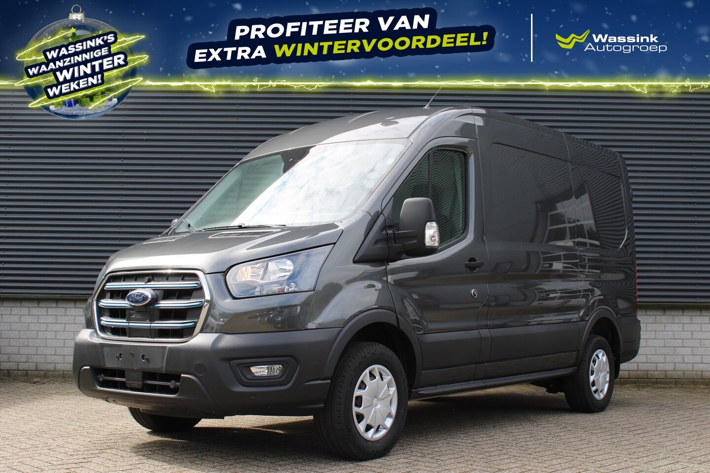 Ford E-Transit - GB 350 L2H2 68kWh 269pk RWD Trend | Cruise Control | Parkeersensoren Voor & Achter - AutoWereld.nl