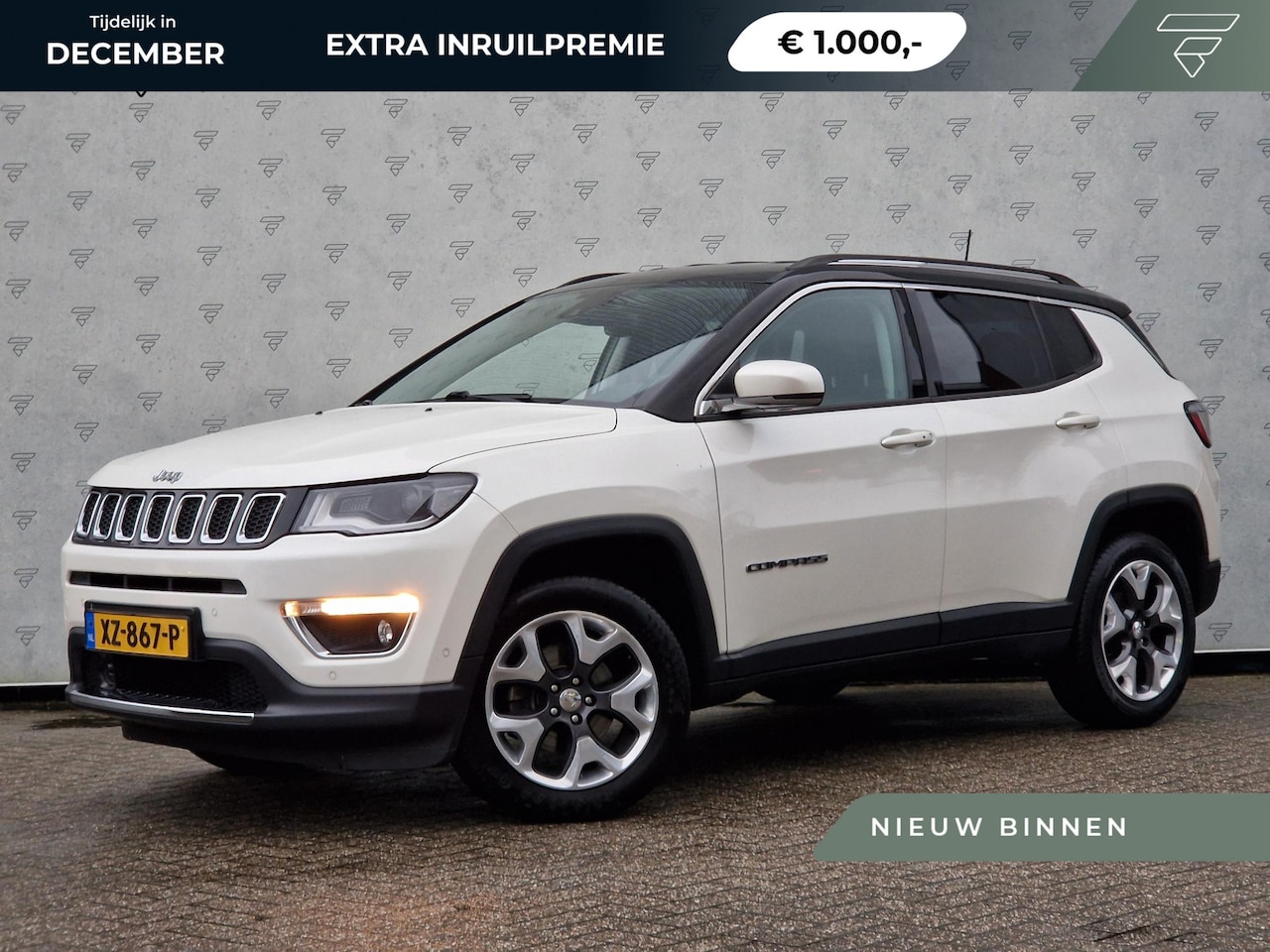 Jeep Compass - 1.4 MultiAir Limited 4x4 | BSD | Stoelverwarming | Beats | Key-Less | Camera | - AutoWereld.nl