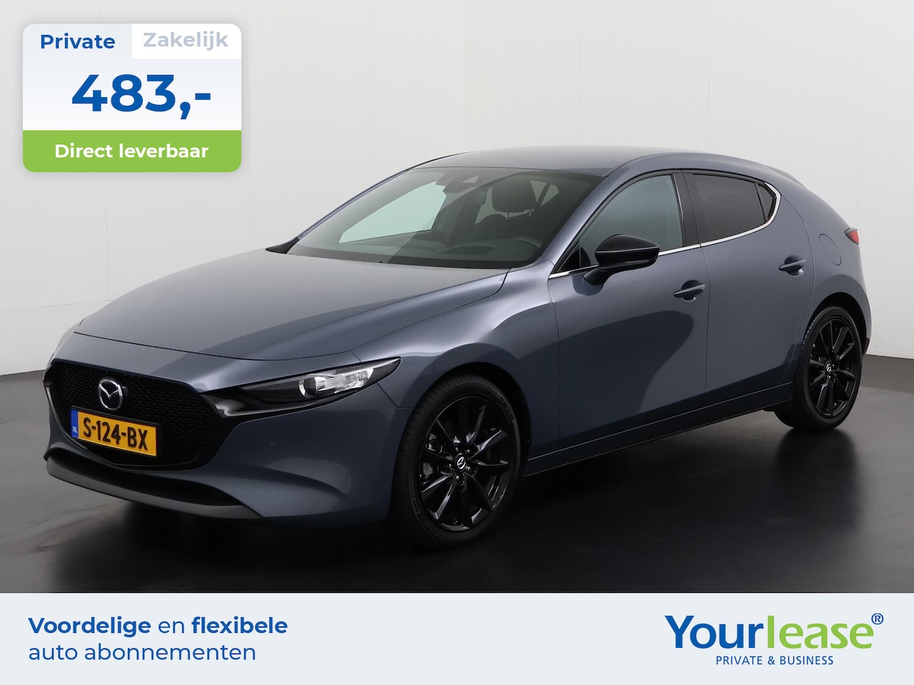 Mazda 3 Sport - 2.0 e-SkyActiv-G M Hybrid 150 Sportive | All-in 483,- Private Lease | Zondag Open! - AutoWereld.nl