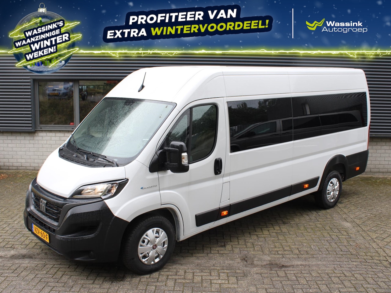 Fiat Ducato - 3.5T 79kWh 123pk L4H2 Ramen Rondom / 50KW DC Snellader / Touchscreen Navi / Camera - AutoWereld.nl