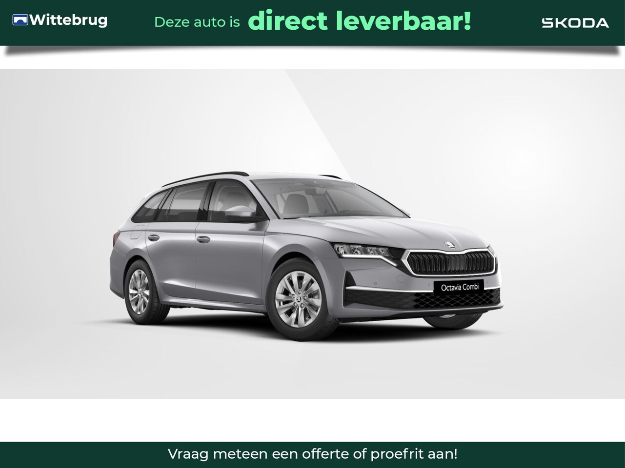 Skoda Octavia Combi - 1.5 TSI Edition Stoelverwarming vóór / Verwarmbare voorruit / Verwarmbaar stuurwiel / Wegk - AutoWereld.nl