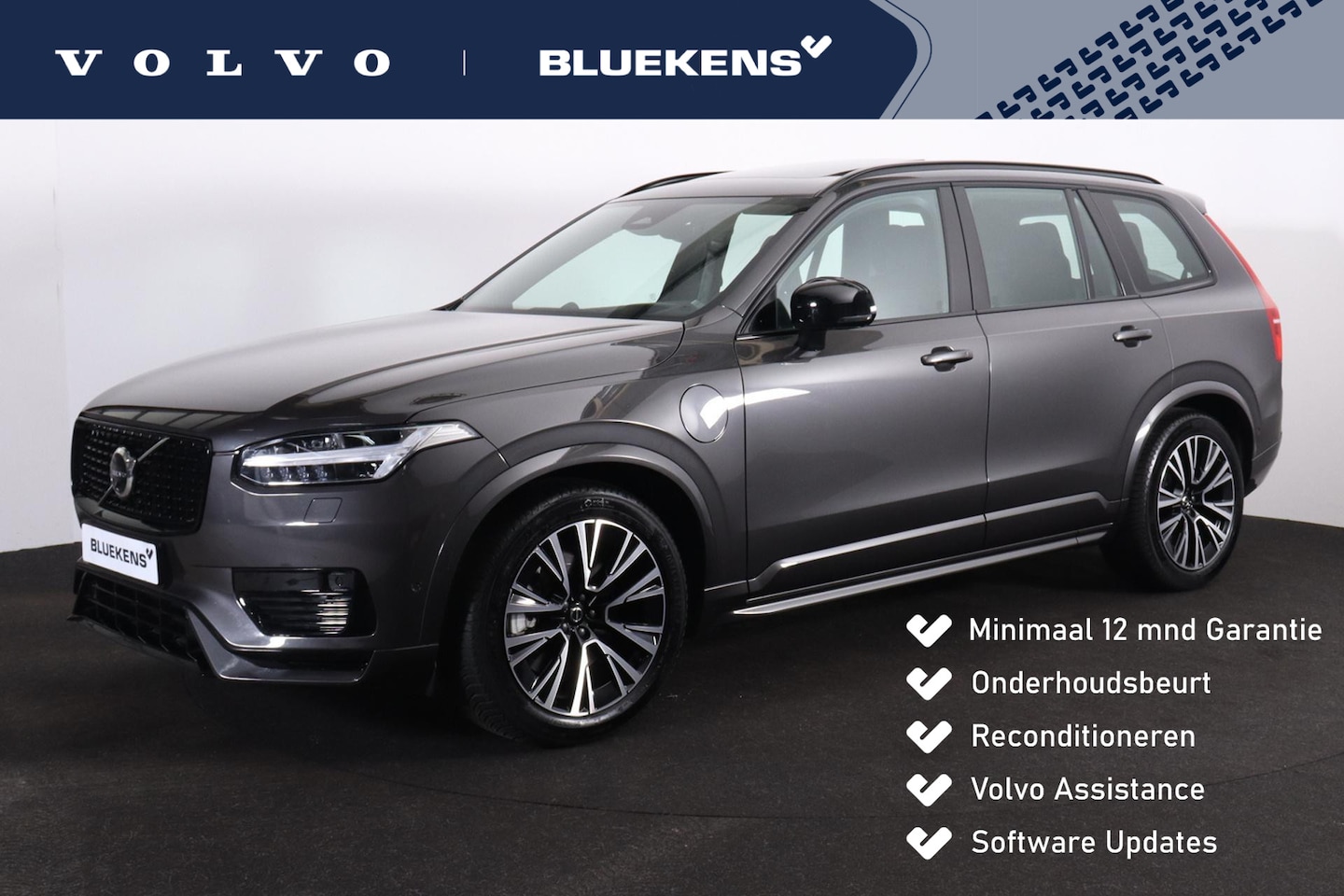 Volvo XC90 - T8 Recharge AWD Ultimate Dark - Luchtvering - Panorama/schuifdak - IntelliSafe Assist & Su - AutoWereld.nl