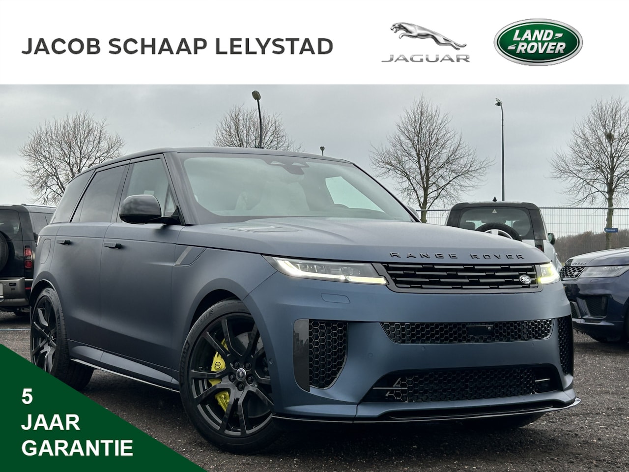 Land Rover Range Rover Sport - 4.4 P635 SV Edition Two | NIEUW - 0 km | Nebula Blue Satin | 23" Carbon velgen | Gelimitee - AutoWereld.nl