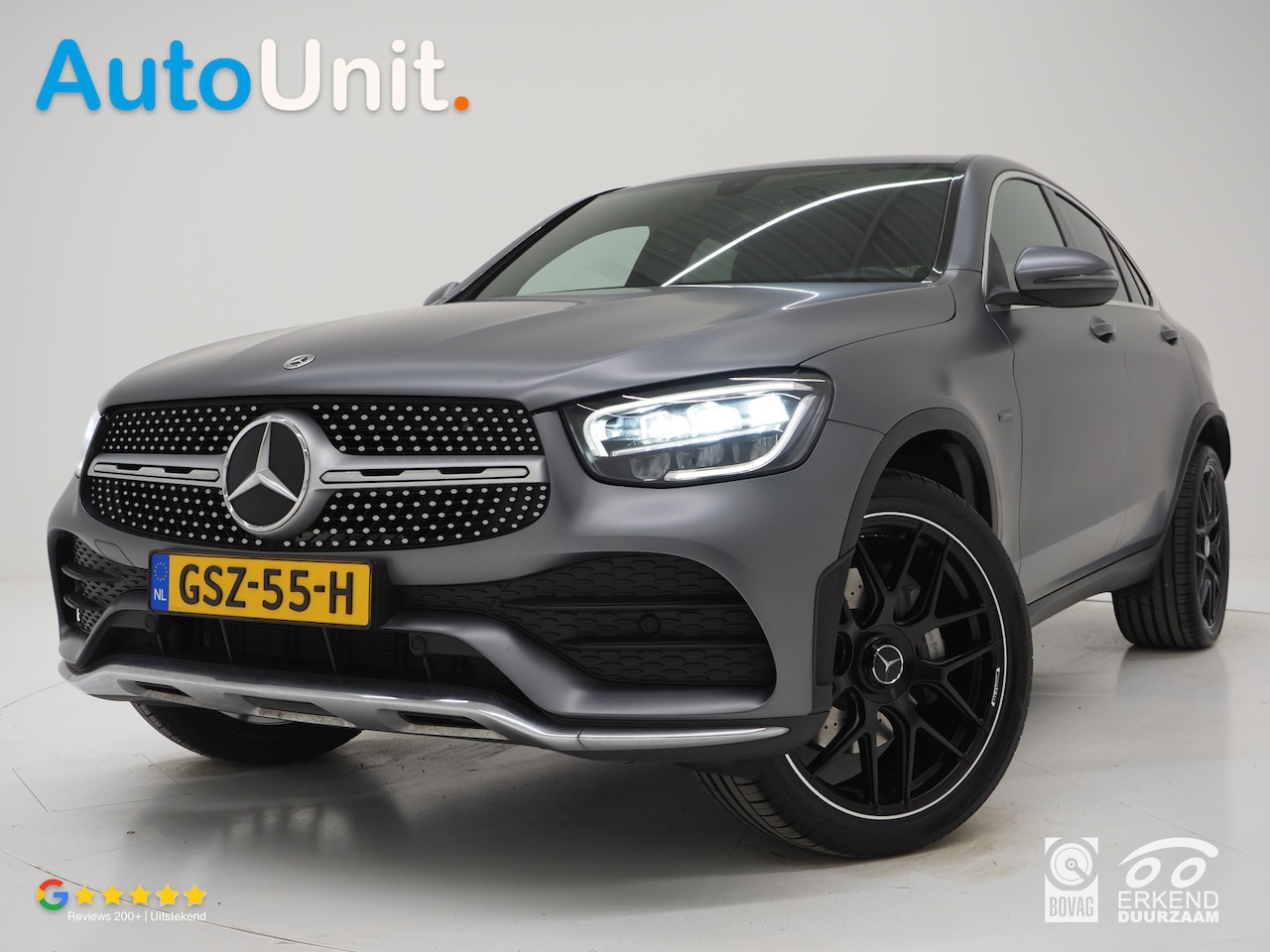 Mercedes-Benz GLC-klasse Coupé - 300e 4MATIC AMG Designo | Magno Matte | Leder | Camera | DAB | LED - AutoWereld.nl