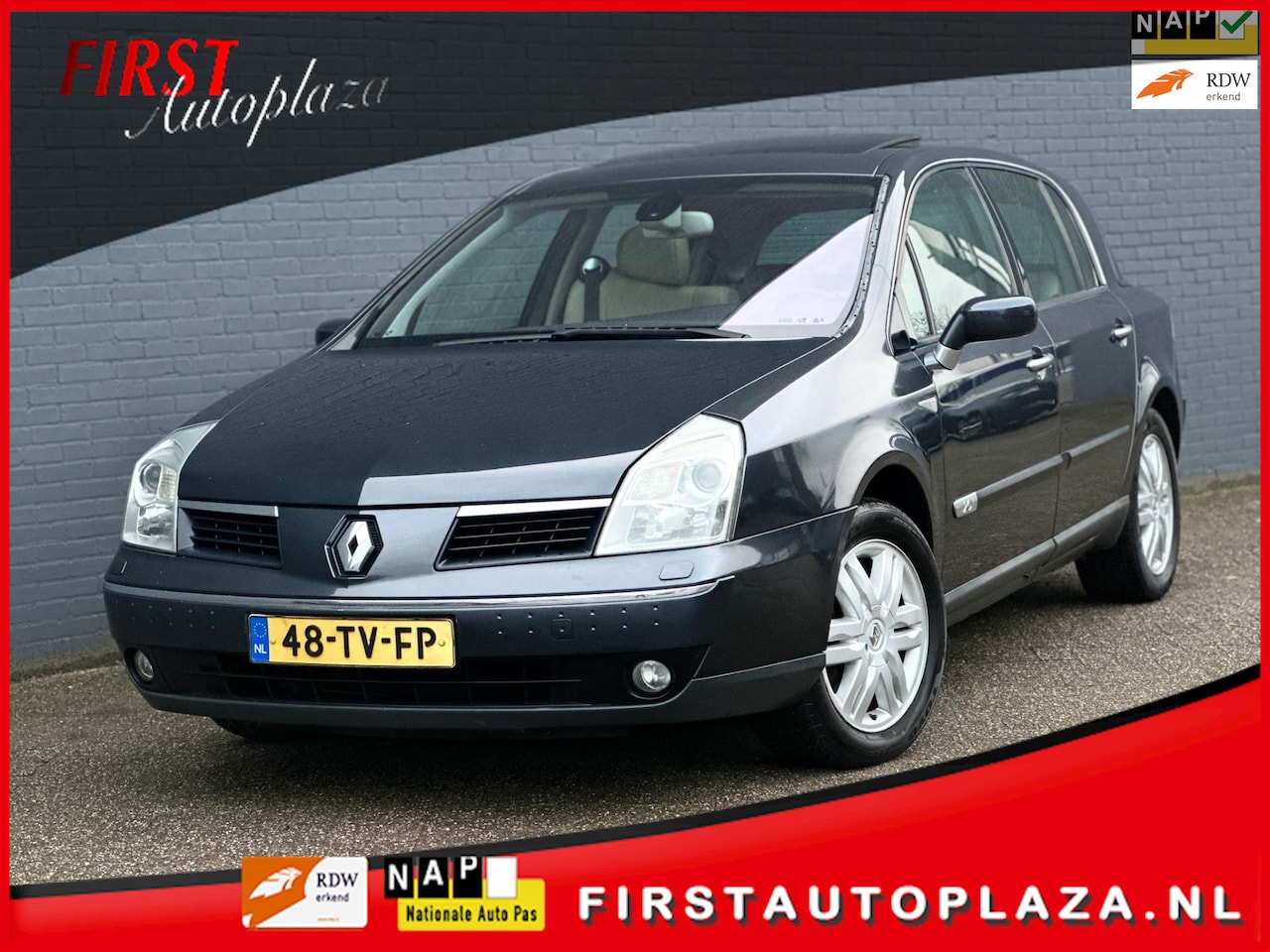 Renault Vel Satis - 2.0 16V Initiale AUTOMAAT KEYLESS/LEDER/NAVI/CRUISE | NETTE AUTO ! - AutoWereld.nl