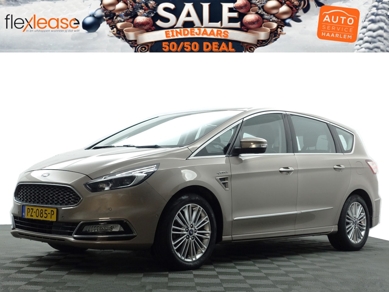 Ford S-Max - 1.5 Vignale- Design Leder, Memory Seats, Sfeerverlichting, Camera, Carplay, Keyless, Ada C - AutoWereld.nl