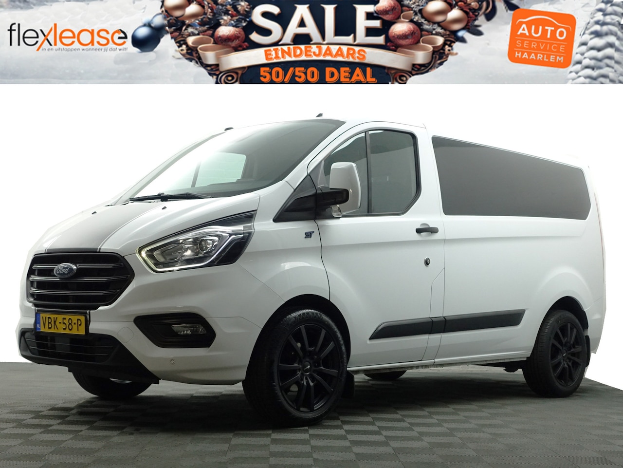 Ford Transit Custom - 280 2.0 TDCI Euro 6 L1 Sportline- 3 Pers, Xenon Led, Navi, Park Assist, Trekhaak - AutoWereld.nl