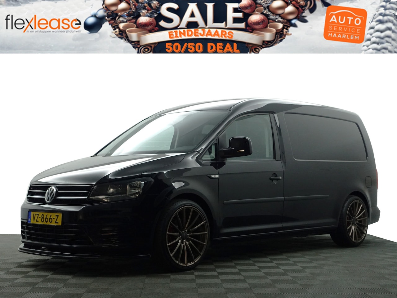 Volkswagen Caddy Maxi - 2.0 TDI Euro 6 L2H1 BMT Highline- Sport Leder Interieur, Brock B36 Mat Brons, Clima, Elek - AutoWereld.nl