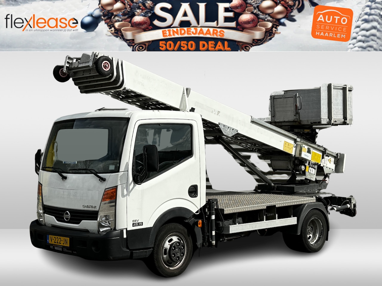 Nissan Cabstar E - 3.0 dCi eev 45.15 290 verhuislift Bocker 26-meter, stempels, 45dkm - AutoWereld.nl