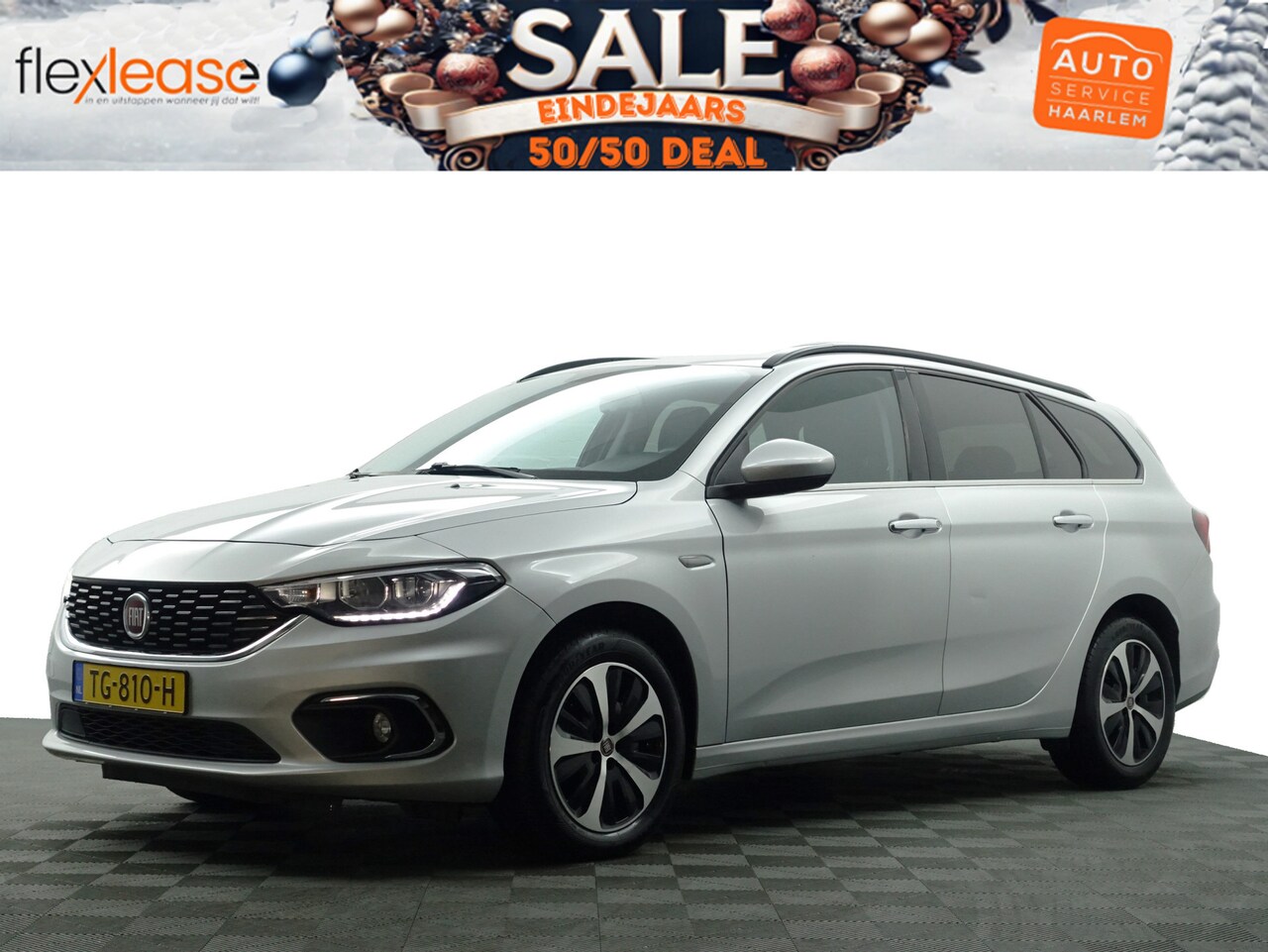 Fiat Tipo Stationwagon - 1.6 MultiJet 16v Business Lusso Aut- Leder Interieur, Ada Cruise, Camera, Park Assist, Sto - AutoWereld.nl