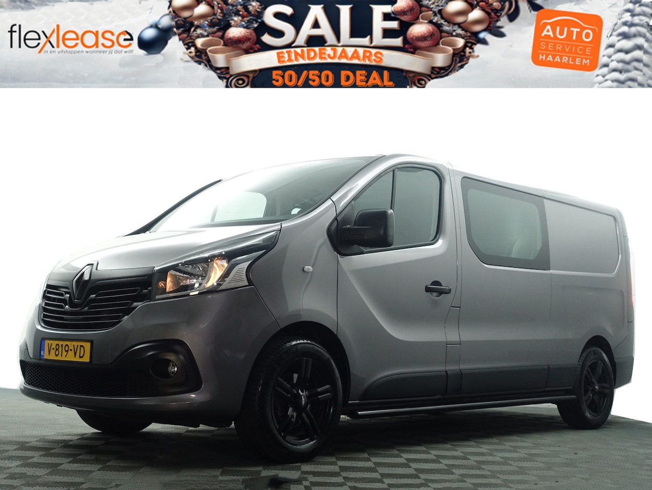 Renault Trafic - 1.6 dCi Euro 6 T29 L2 Sportline- Dubbele Cabine, 6 Pers, Park Assist, Navi, Clima, Cruise, - AutoWereld.nl