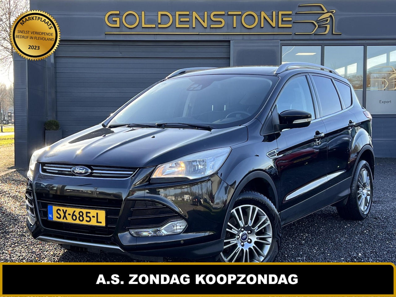 Ford Kuga - 1.6 Titanium Plus 2e Eigenaar,Clima,Cruise,Elek ramen,Navi,PDC V+A,Stoelverwarming,Trekhaa - AutoWereld.nl